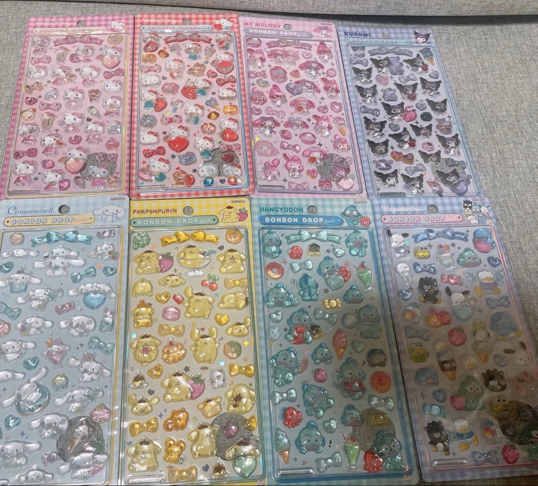【正規品】ボンボンドロップシール サンリオ 第2弾 8種set