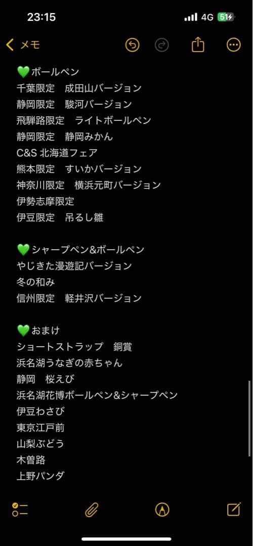 ハローキティ ご当地限定キティちゃん シャープペン ボールペン 145本 詳細有