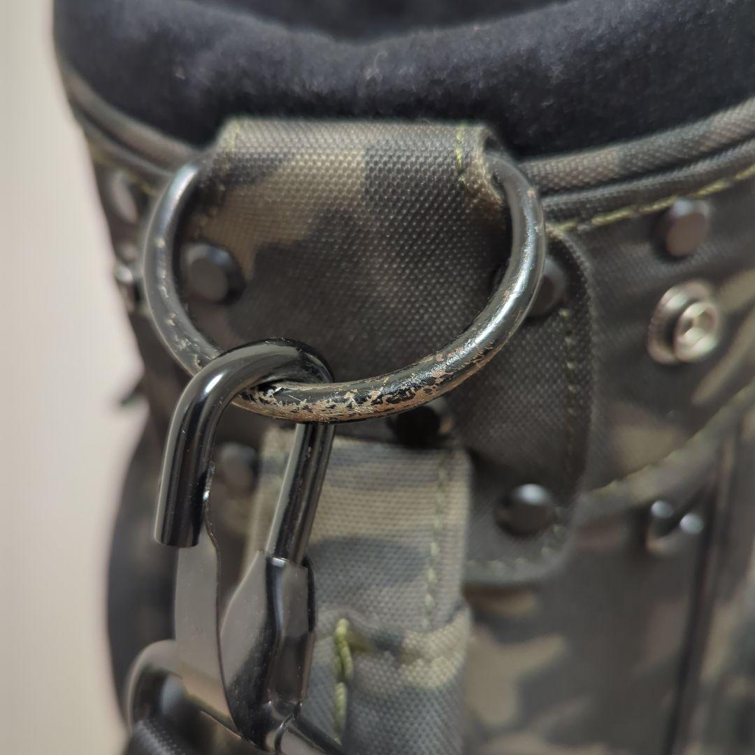 TIGORA 迷彩キャディバッグ ナイロン製 フード付き