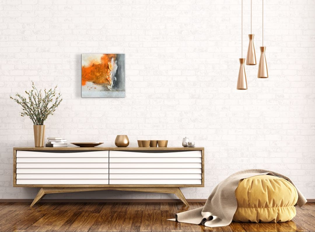 現代アート　約30×30㎝　大きめ　モダン　絵画　原画　抽象画　アートパネル