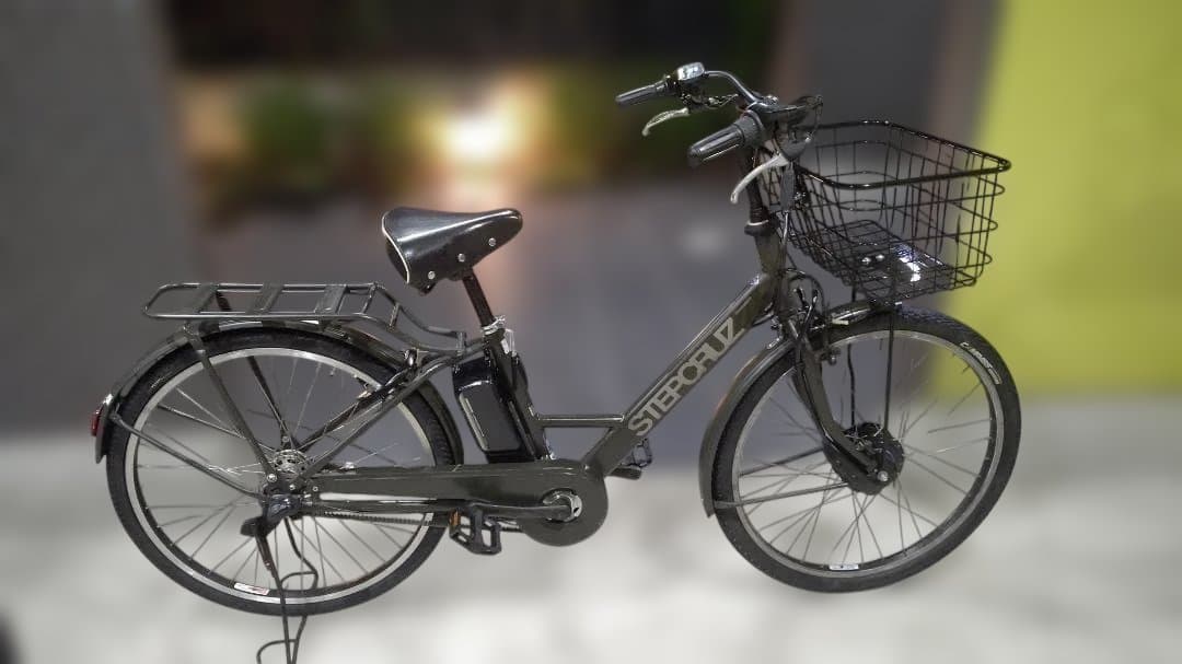 後期　ステップクルーズ　前後タイヤ新品　26インチ　デュアルドライブ　電動自転車