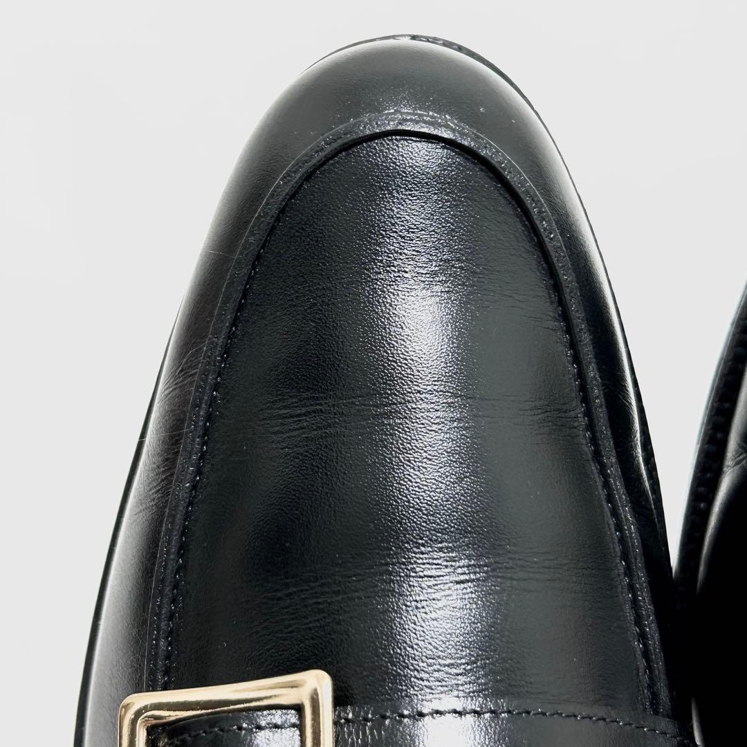 ■裏張り新品 定4万 ジャランスリワヤ 4 23 36 ローファー 黒 バックル