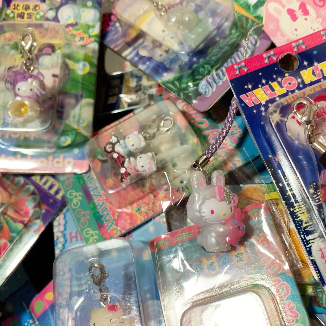 ご当地キティ　68個　根付　ファスナーマスコット　パンク/新宿ver.キティ等