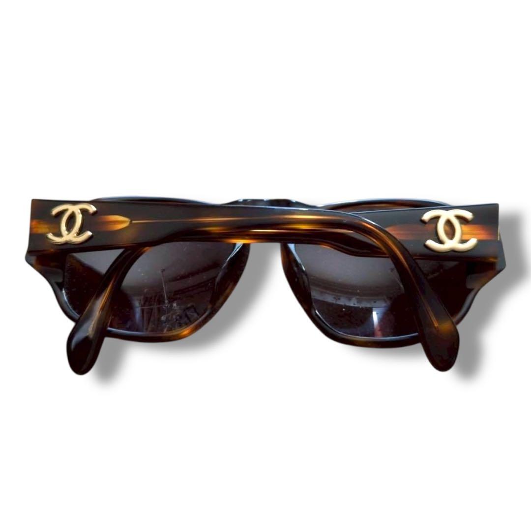 美品　シャネル　CHANEL ココマーク　サングラス　91235 べっ甲
