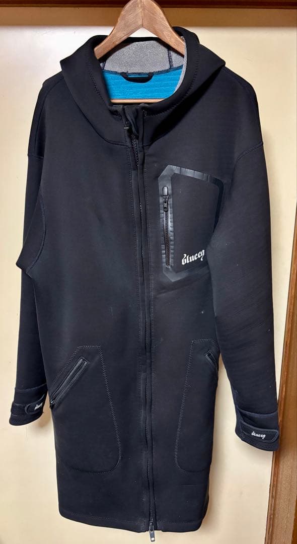 【最高峰】blueeq ブルイク フィールドコート L 黒 撥水 防寒 野球観戦