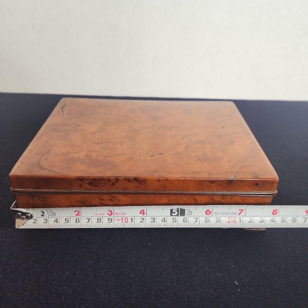 江戸指物‥玉杢‥ブドウ杢‥硯箱