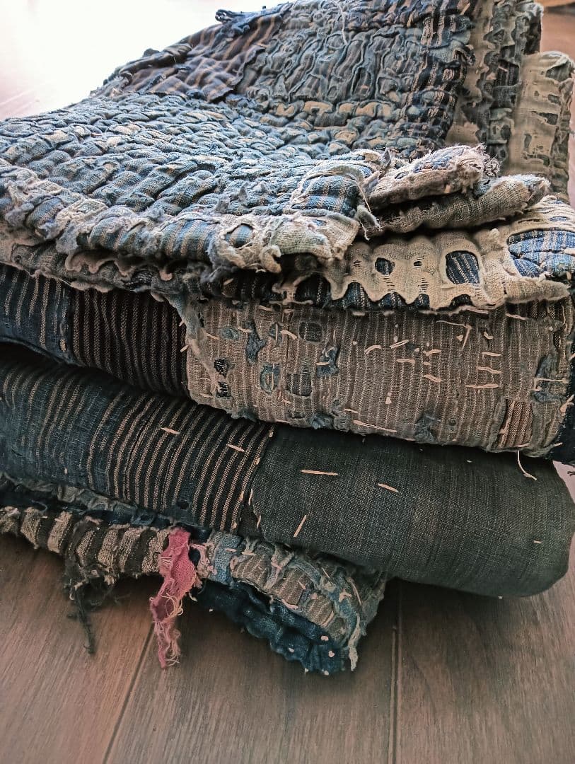 3kg厚手　究極の襤褸敷物　退廃的　boro japan vintage