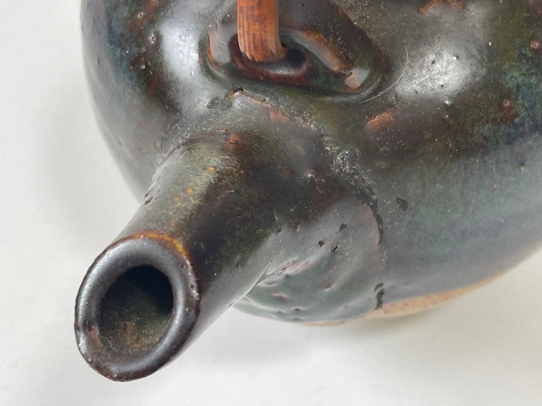 陶芸家　人間国宝　金城次郎　土瓶　急須　水注　沖縄　やちむん　壺屋焼　琉球　陶芸