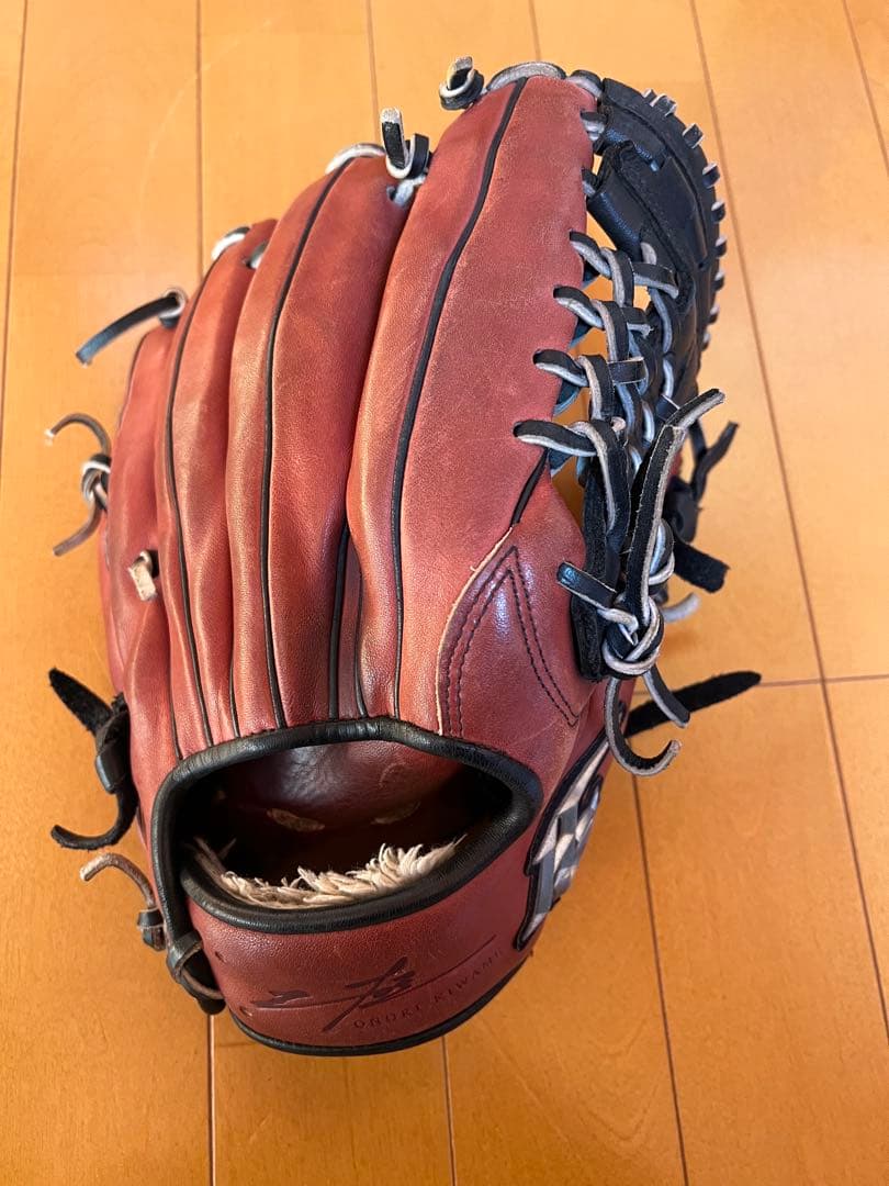 ハイゴールド 軟式グローブ 己極 ブラウン×ブラック 三塁・オールラウンド用