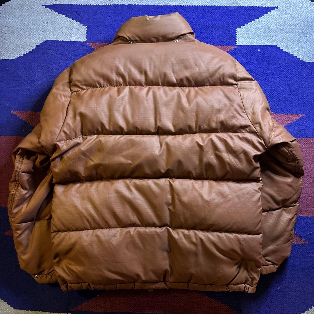 70s The North Face 茶タグ カラコラム ダウン ジャケット