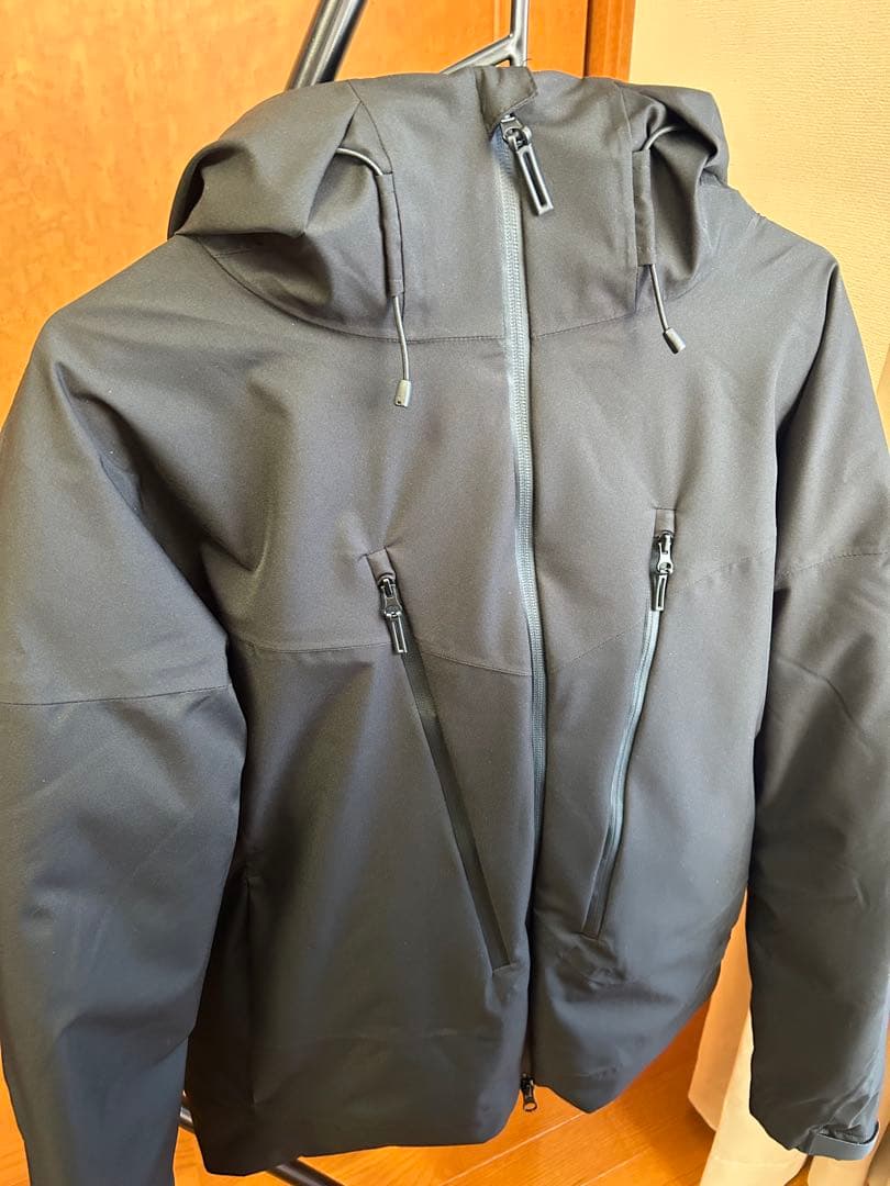 やっすん　モデルワークマンイナレムプレミアム防水防寒コート ブラック S