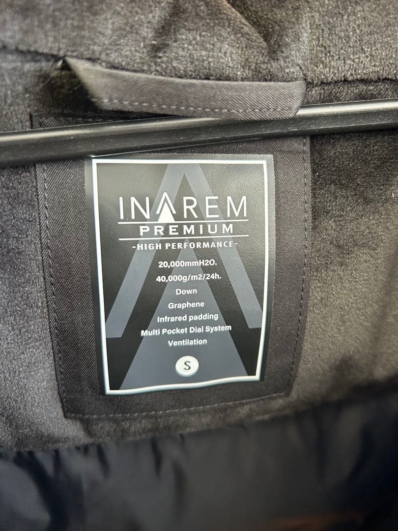 やっすん　モデルワークマンイナレムプレミアム防水防寒コート ブラック S