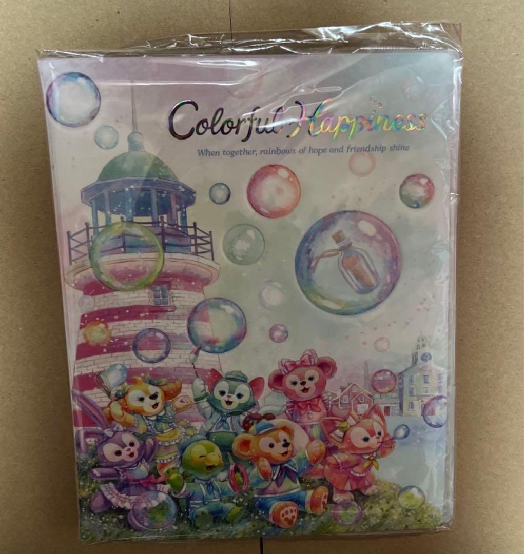 ディズニー　カラフルハピネス　ダッフィー　ワッペンホルダー