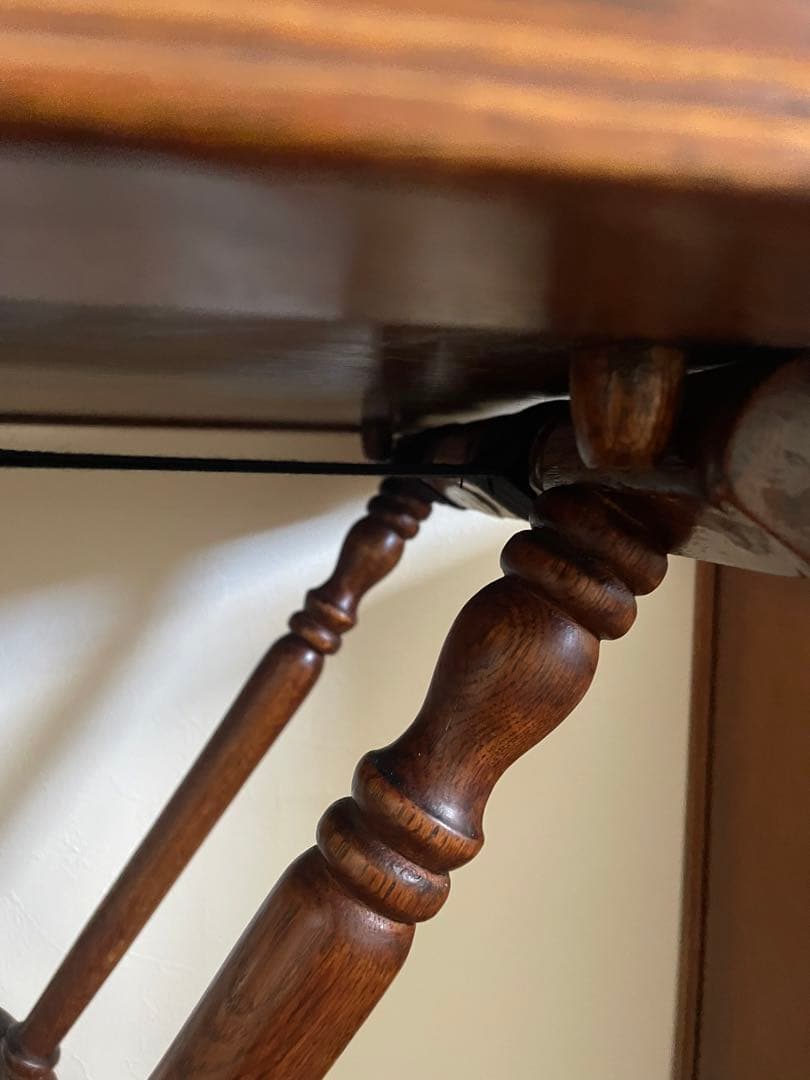 メンテナンス済　イギリス製アンティーク　トレイテーブル 折りたたみ式