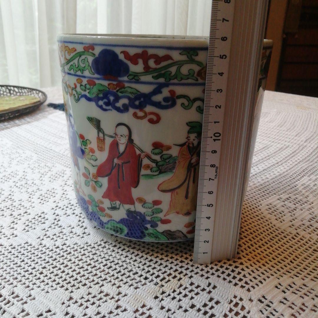 茶道具　古伊万里　唐人絵付　水指　時代　大明萬歴年製　裏千家　茶会