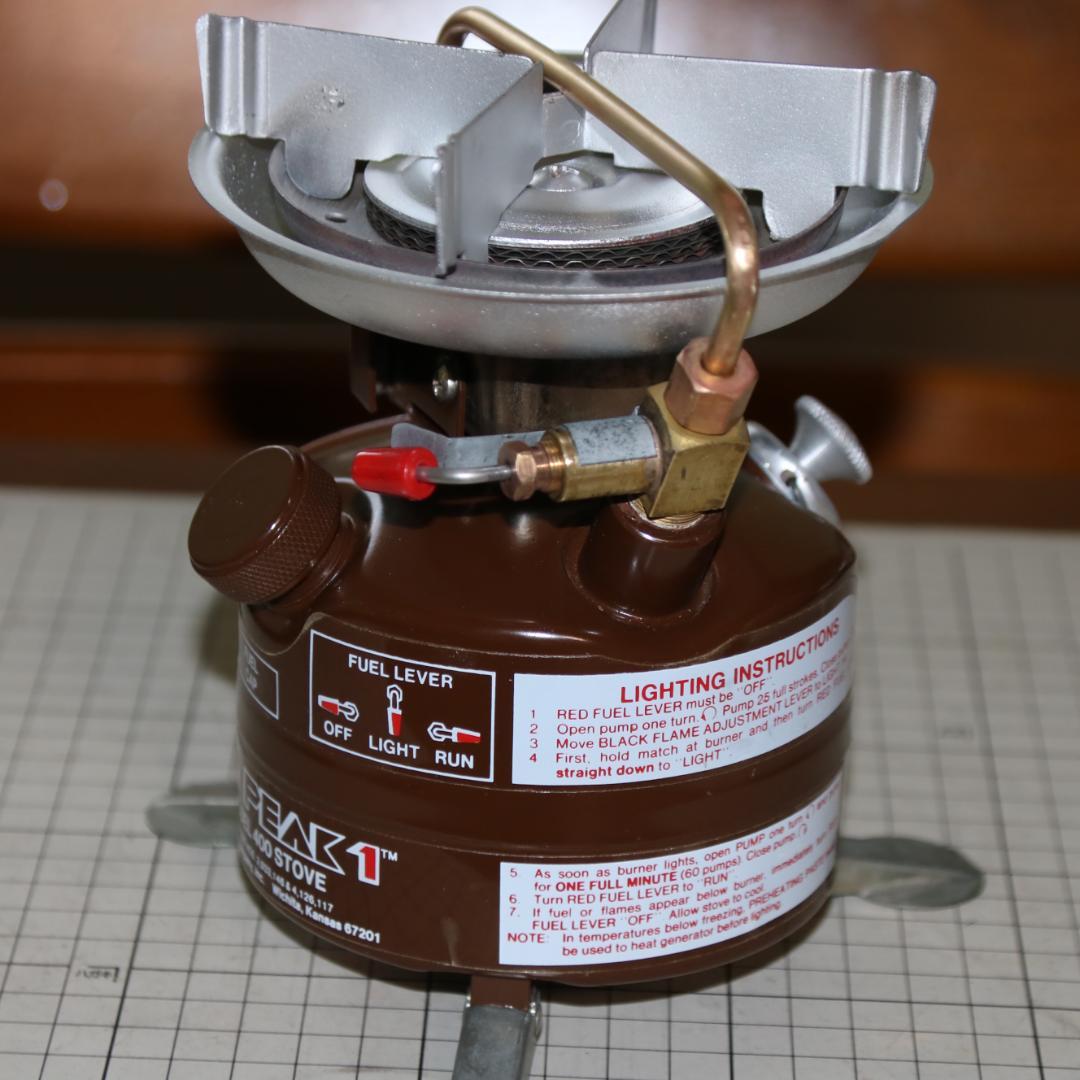 超美品　希少　ヴィンテージ　コールマン 400 茶ピーク１　No.37