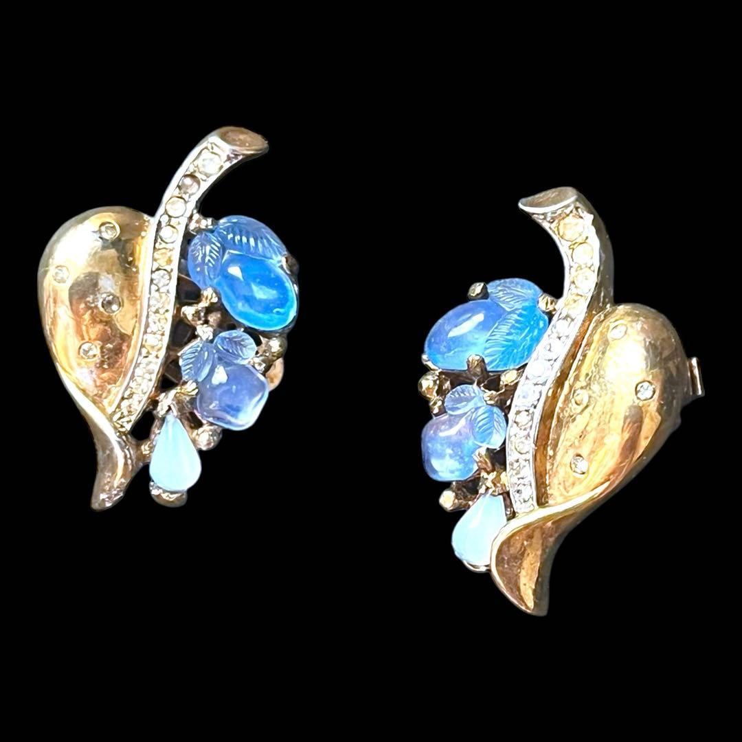 CROWN TRIFARI☆フルーツサラダ☆ファークリップブローチ＆イヤリング