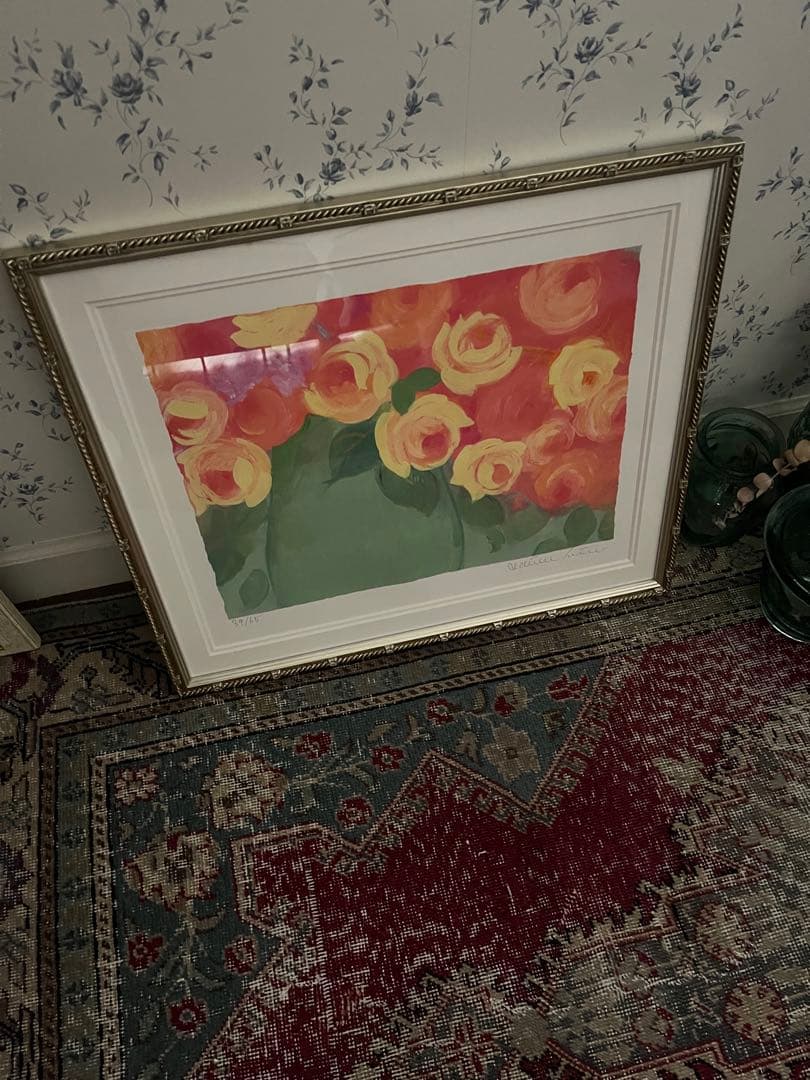 額装版画　55×44 65限定ジクレー　ジニー・キム　直筆サイン　証明書　大きめ