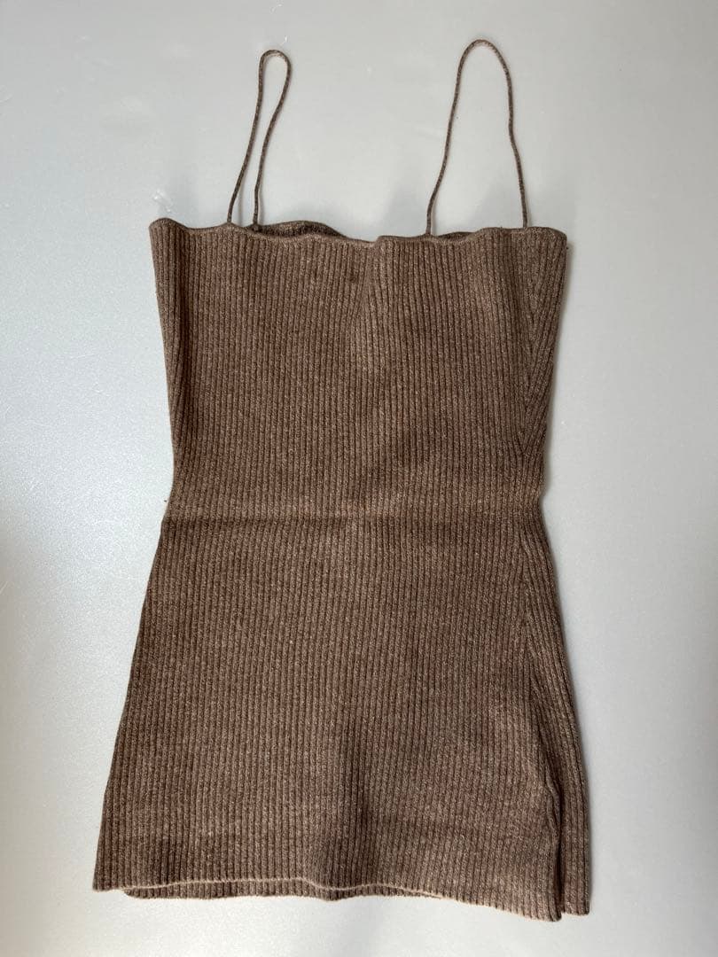 【美品】mediam ミディアム　Knit Bare Top