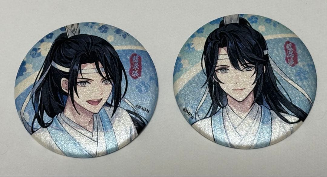 魔道祖師 ラジオドラマ 藍思追 藍景儀 和紙缶バッジ