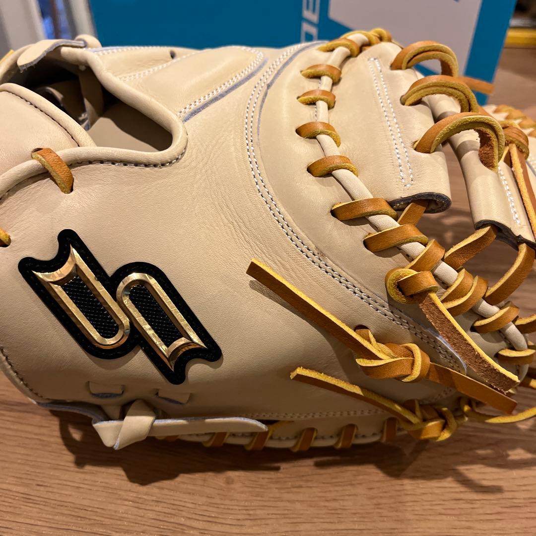 新品定価40,700円硬式用 SSK キャッチャーミット キャメル