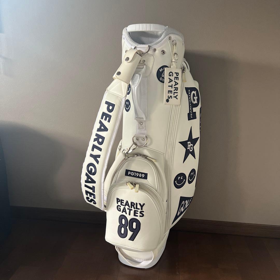 PEARLY GATES キャディバッグ P01989 ホワイト フルセット