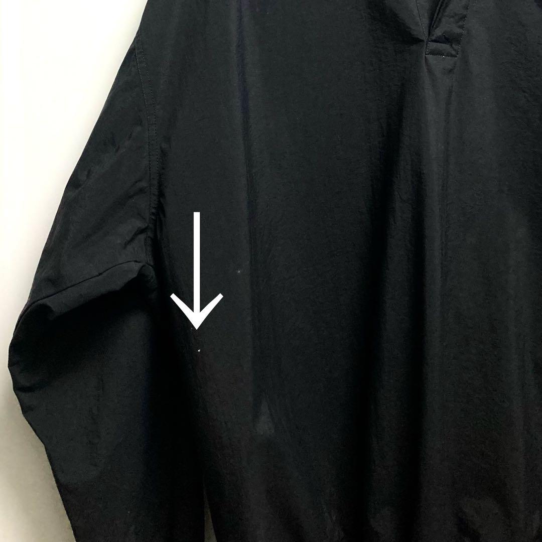NIKE 刺繍ソロスウッシュロゴ ヘンリーネック ナイロンジャケット 黒 XL