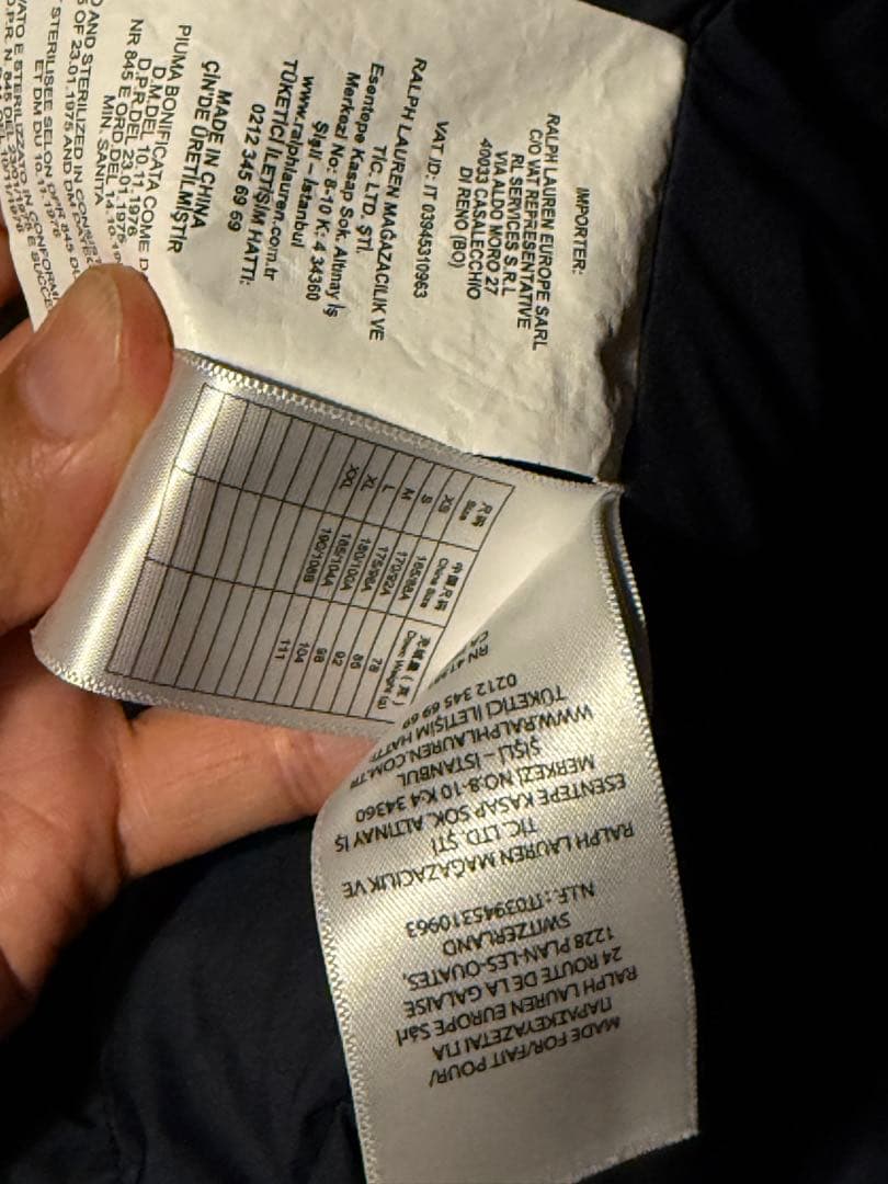 定価82500円　ラルフローレン　ダウンジャケット　ピーコート　日本M USN