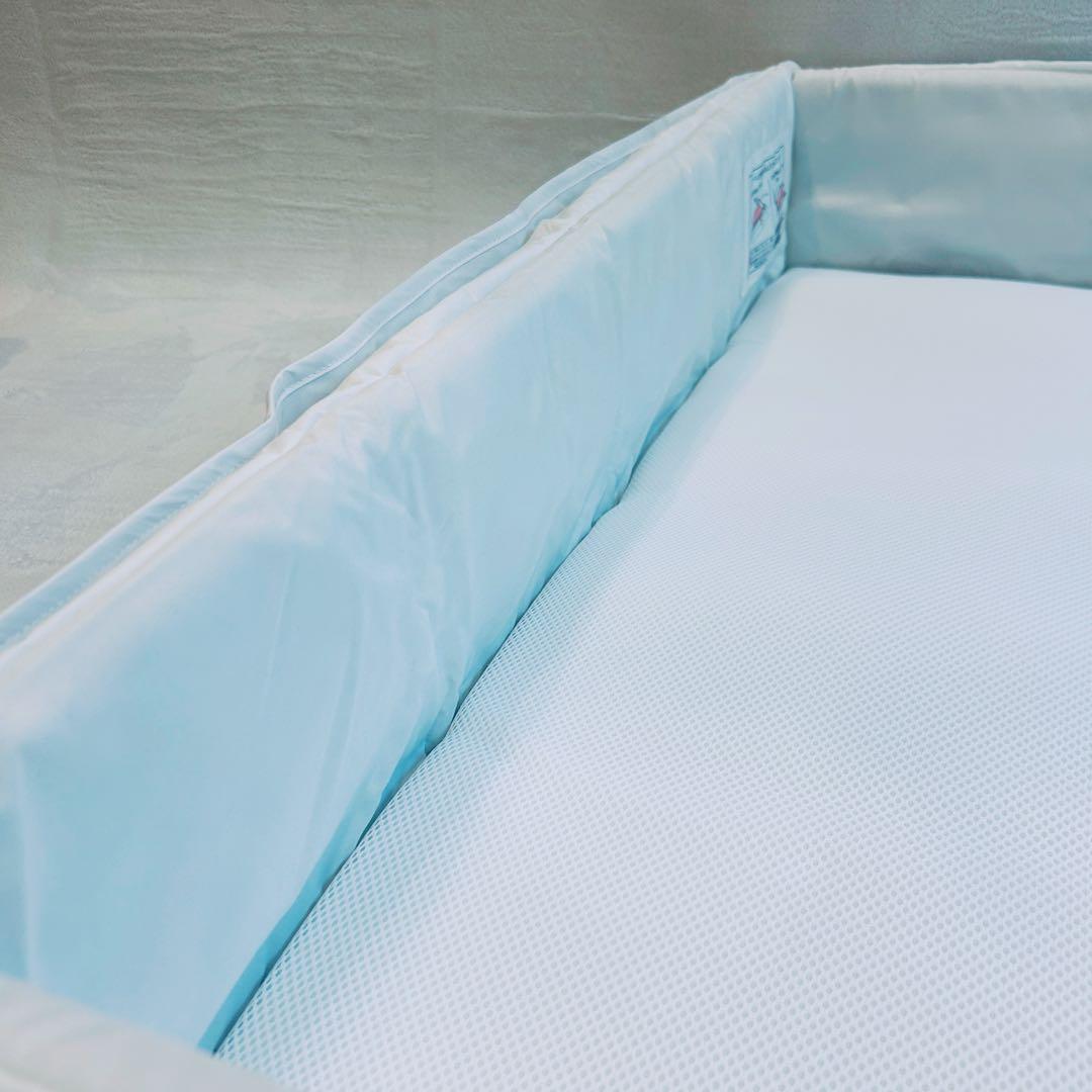 未使用級✨️ Aprica ココネルエアーAB グレーベアー ベビーベッド