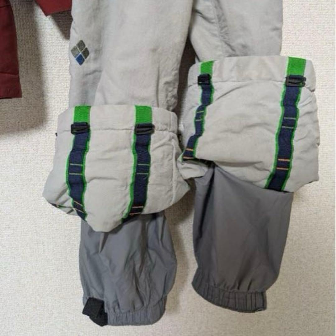 【mont-bell】子ども用スノーウェア 120 赤/グレー