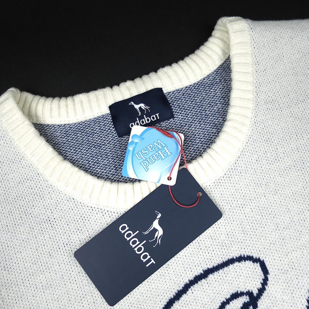 adabat 櫻井貴史コラボニットFlewlikeabird 白 M