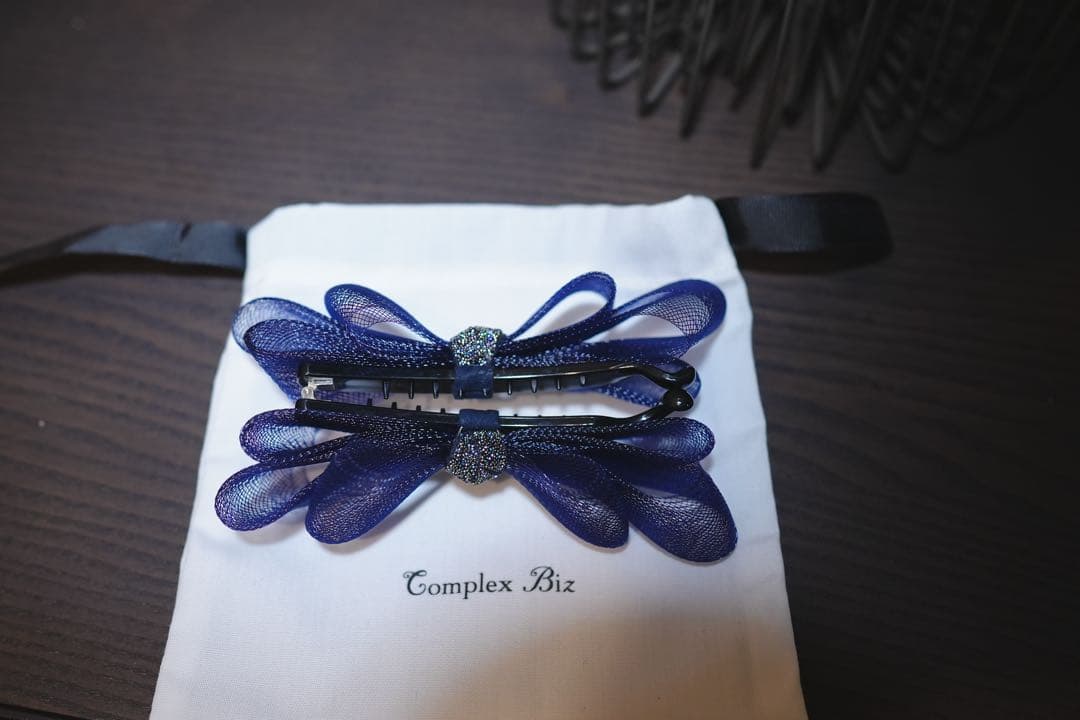 コンプレックスビズ♡バナナクリップ♡ネイビー