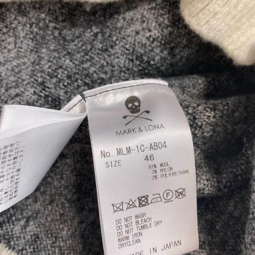 【MI】マークアンドロナ スカルジャガード ニットセーター ゴルフウェア