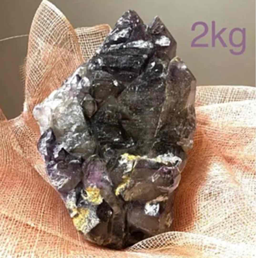 アメシストエレスチャル 2kg原石