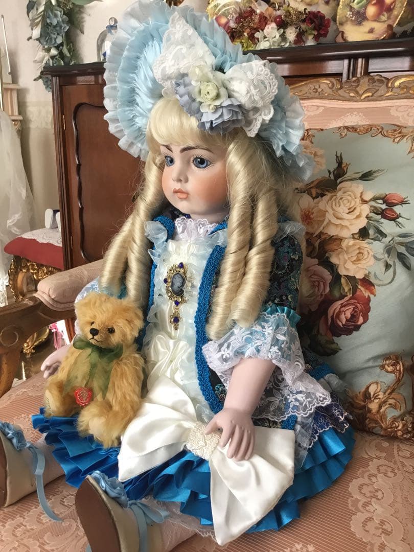 ビスクドール❤️『冬麗ふゆうらら』碧空のBru Jne❤️リプロ