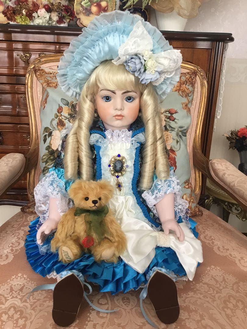 ビスクドール❤️『冬麗ふゆうらら』碧空のBru Jne❤️リプロ