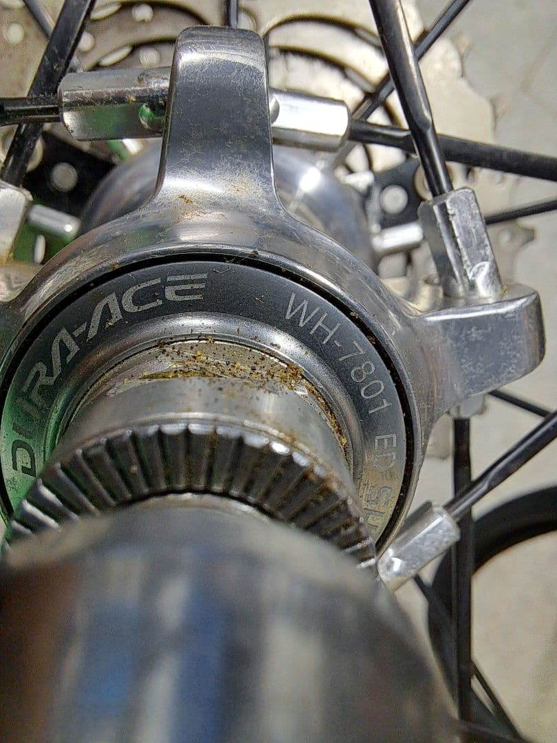 ジャンク DURA-ACE 完組カーボンディープホイールセットWH-R7801