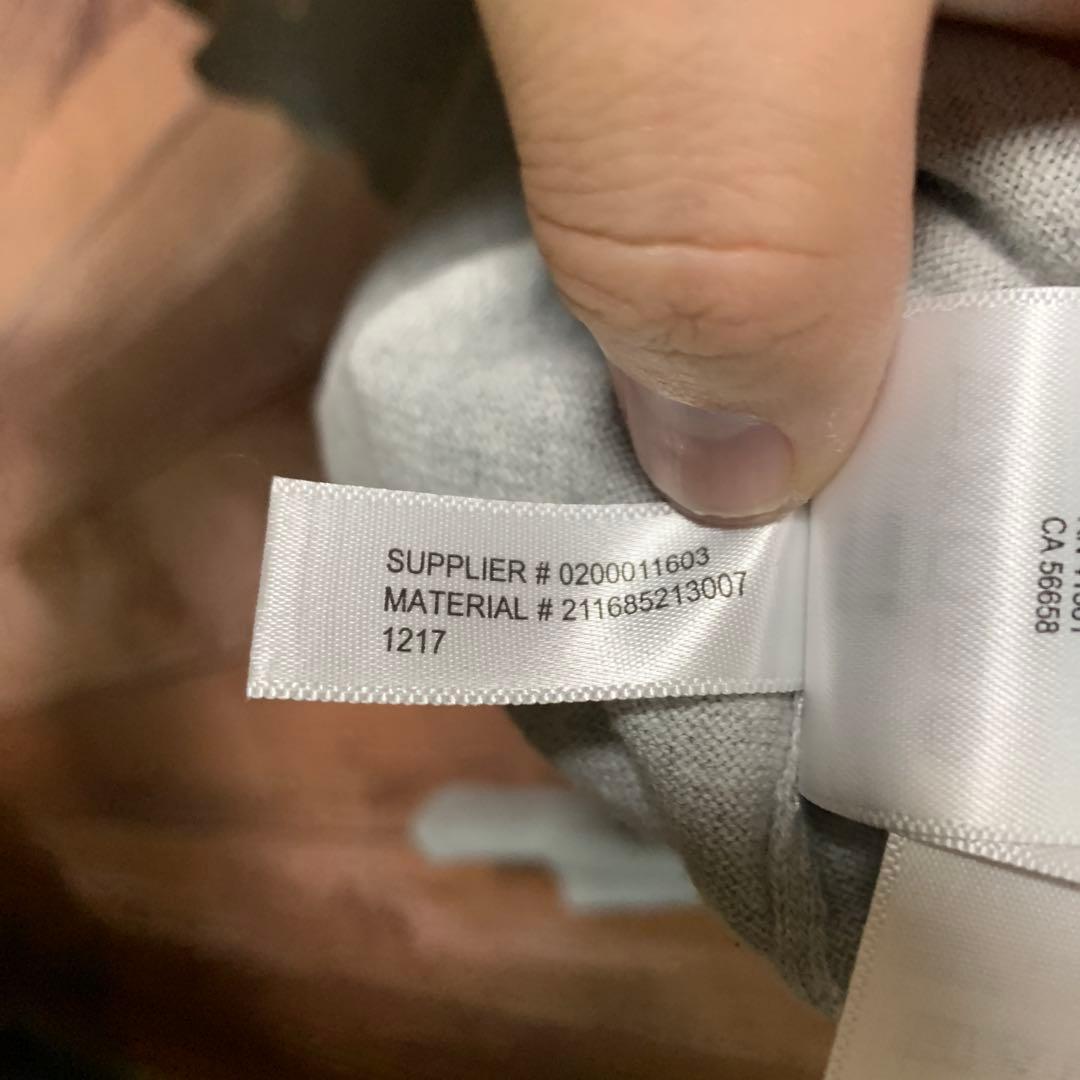 ラルフローレン　ピマコットン　薄手　セーター　グレー