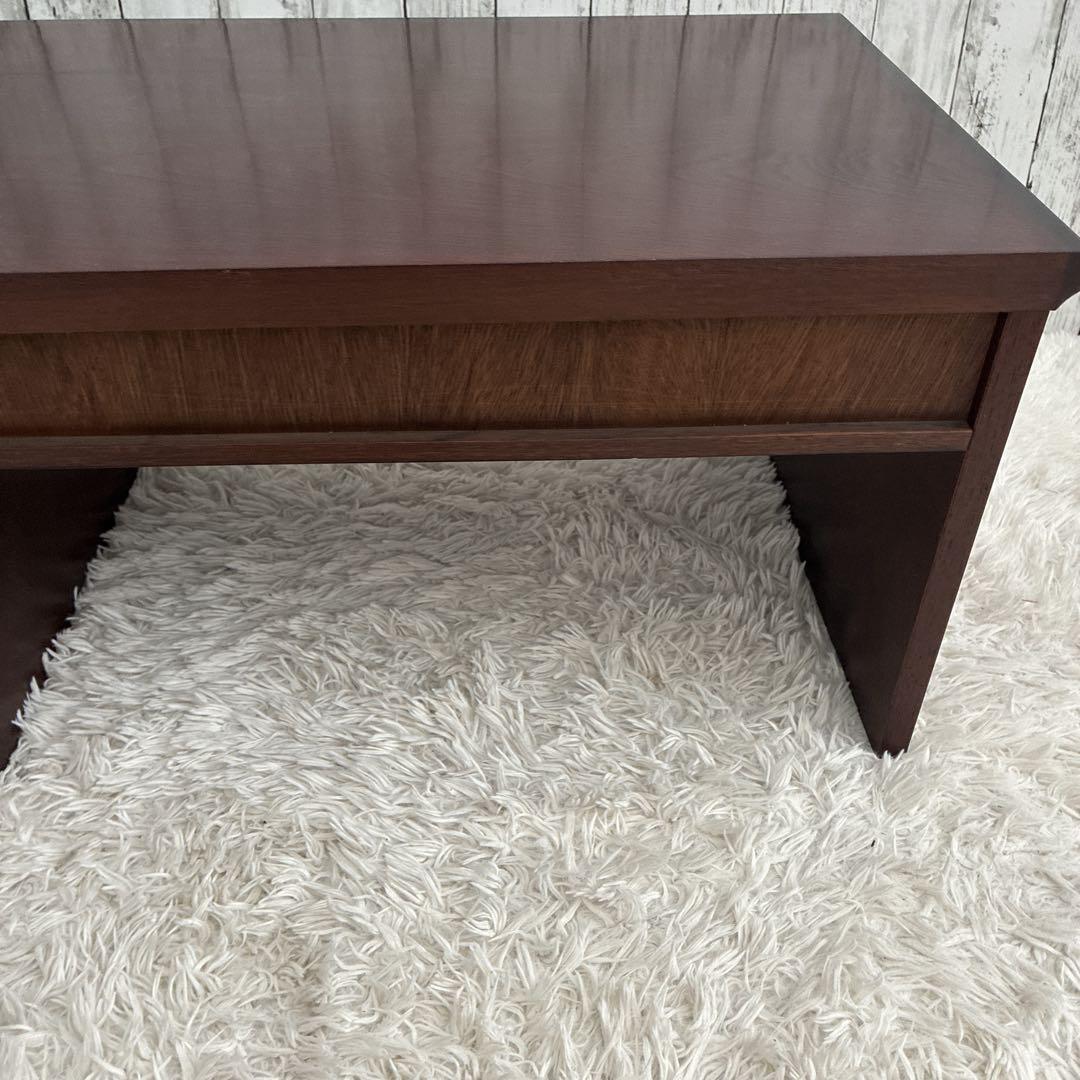 民芸調文机 書斎机 昭和レトロ アンティーク サクラ