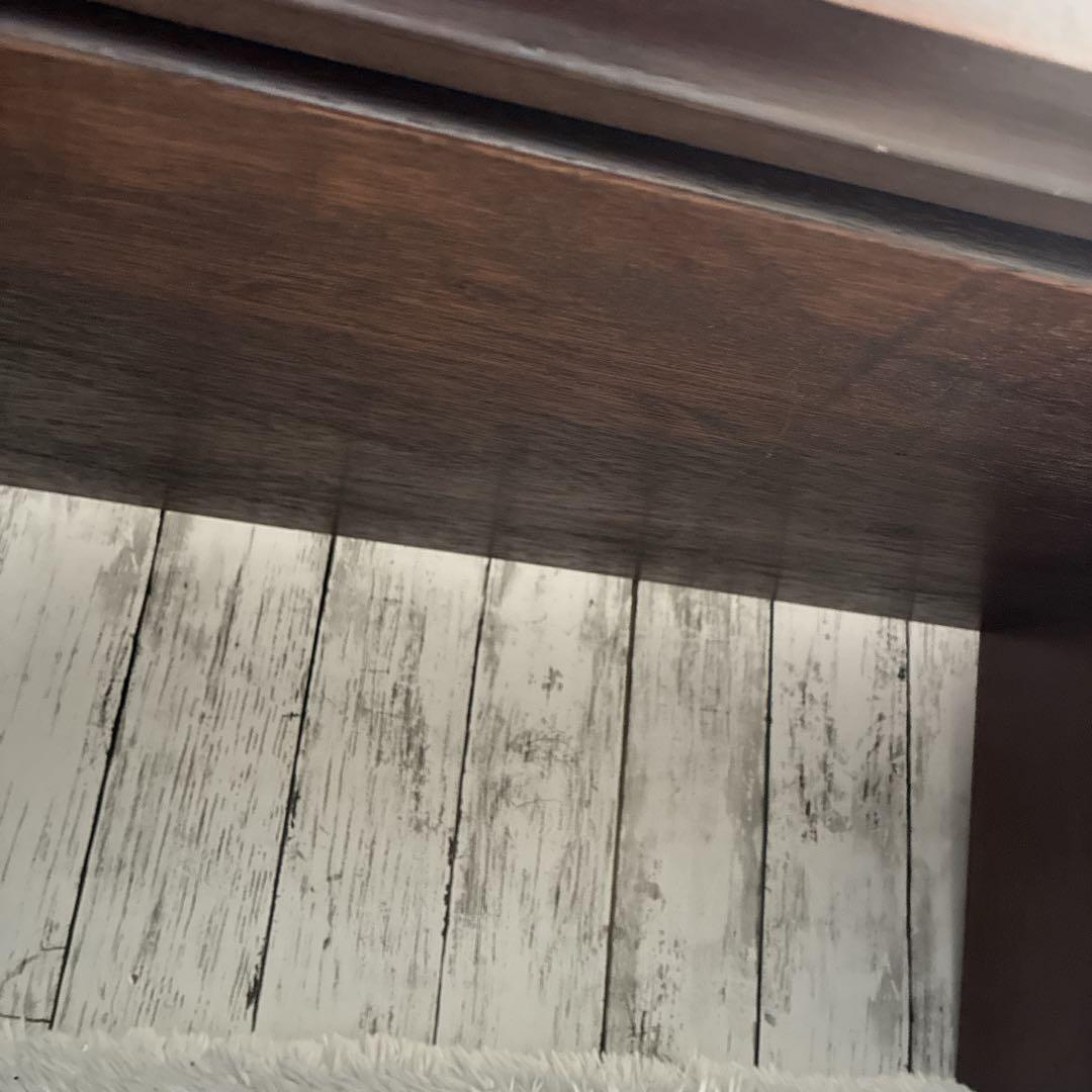 民芸調文机 書斎机 昭和レトロ アンティーク サクラ