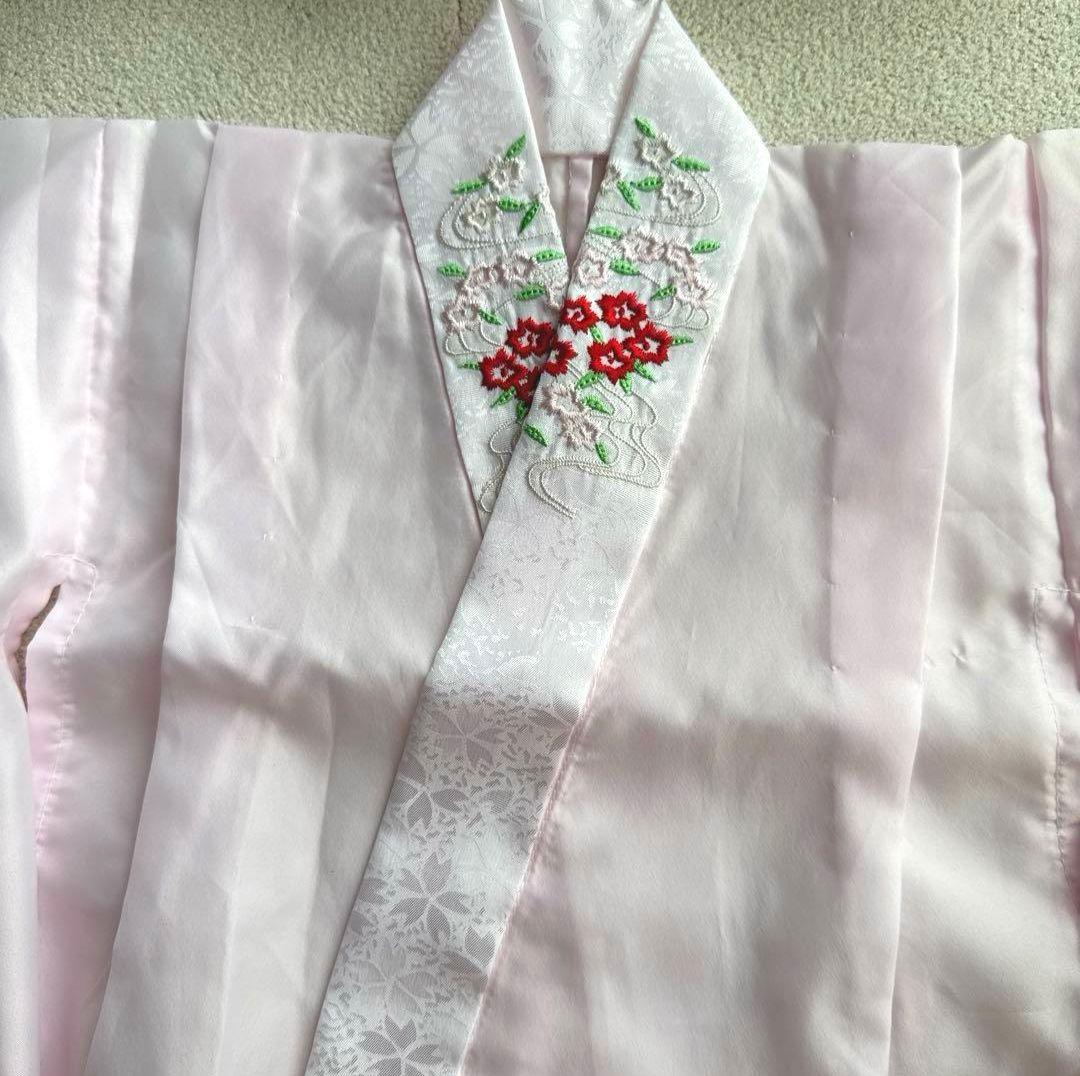 即日・翌日発送/七五三 3歳 女の子/着物/被布/花ひめ8点セット/ 赤白ピンク