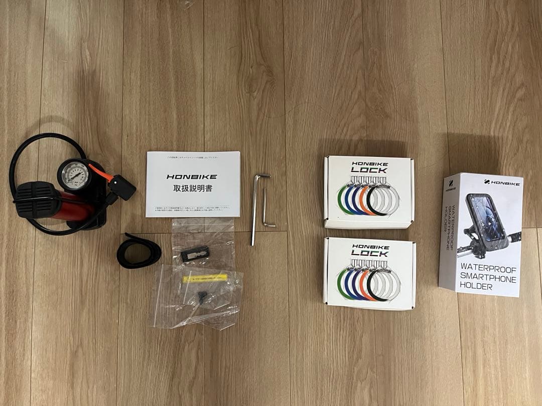 【KDさま専用】HONBIKE/美品/電動アシスト自転車/付属品多数/黒