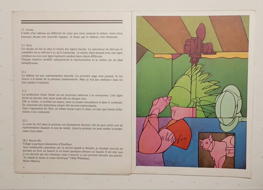 ヴァレリオ・アダミのルミロワール誌第220号1976年リトグラフ3点入 マーグ社