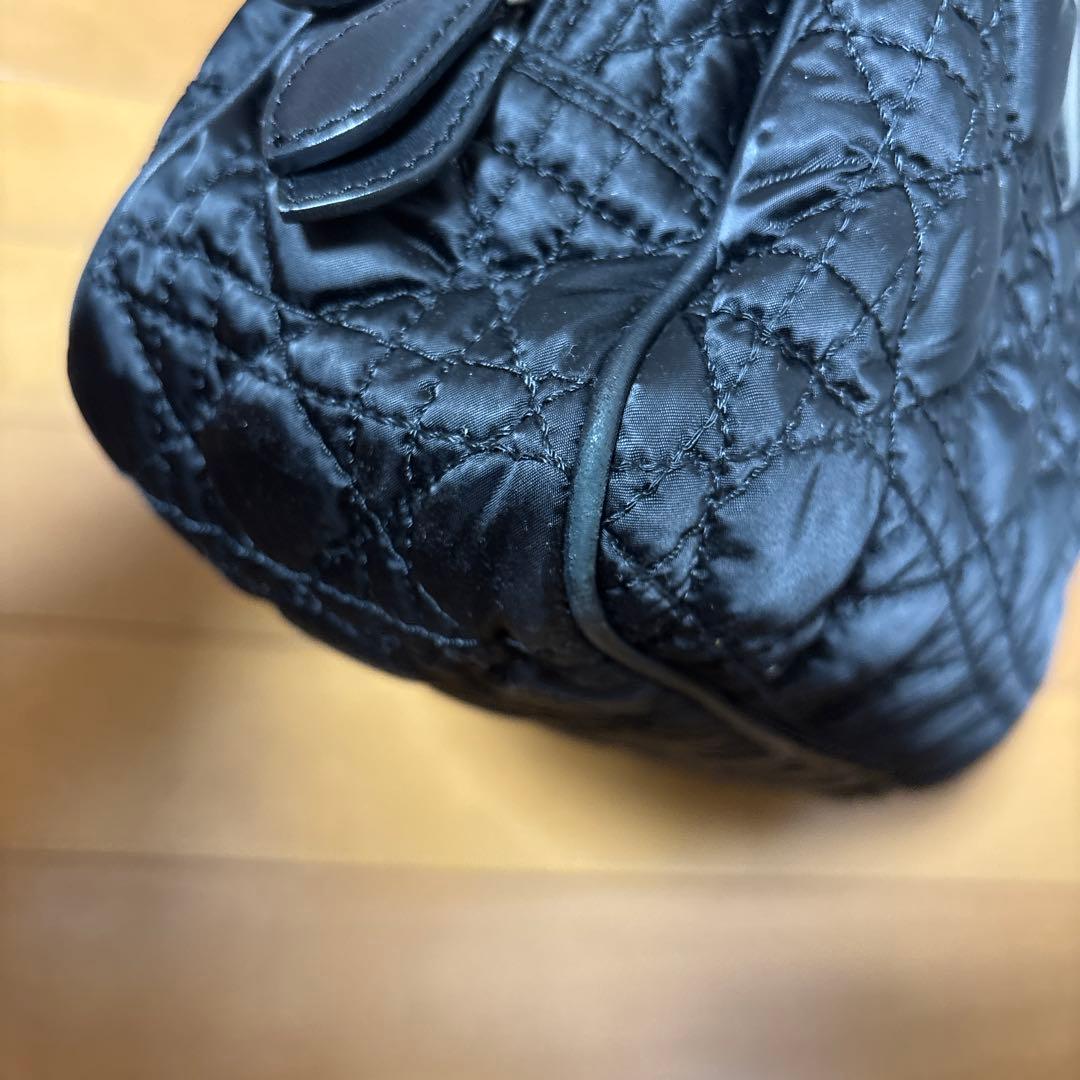 Dior ブラック カナージュ キルティング ハンドバッグ