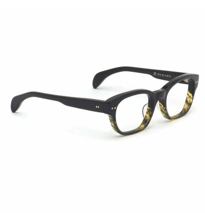 ☆匠 角矢甚治郎作【鯖江メガネ・新品】伊達メガネ　セルロイドフレーム　其32-カ