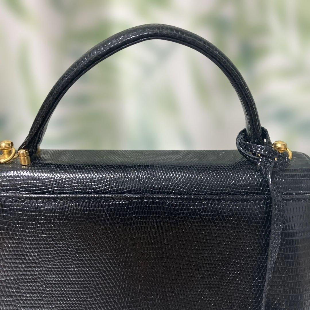 creazione ハンドバッグ 革製 リザード 南京錠・鍵付き クレアツォーネ