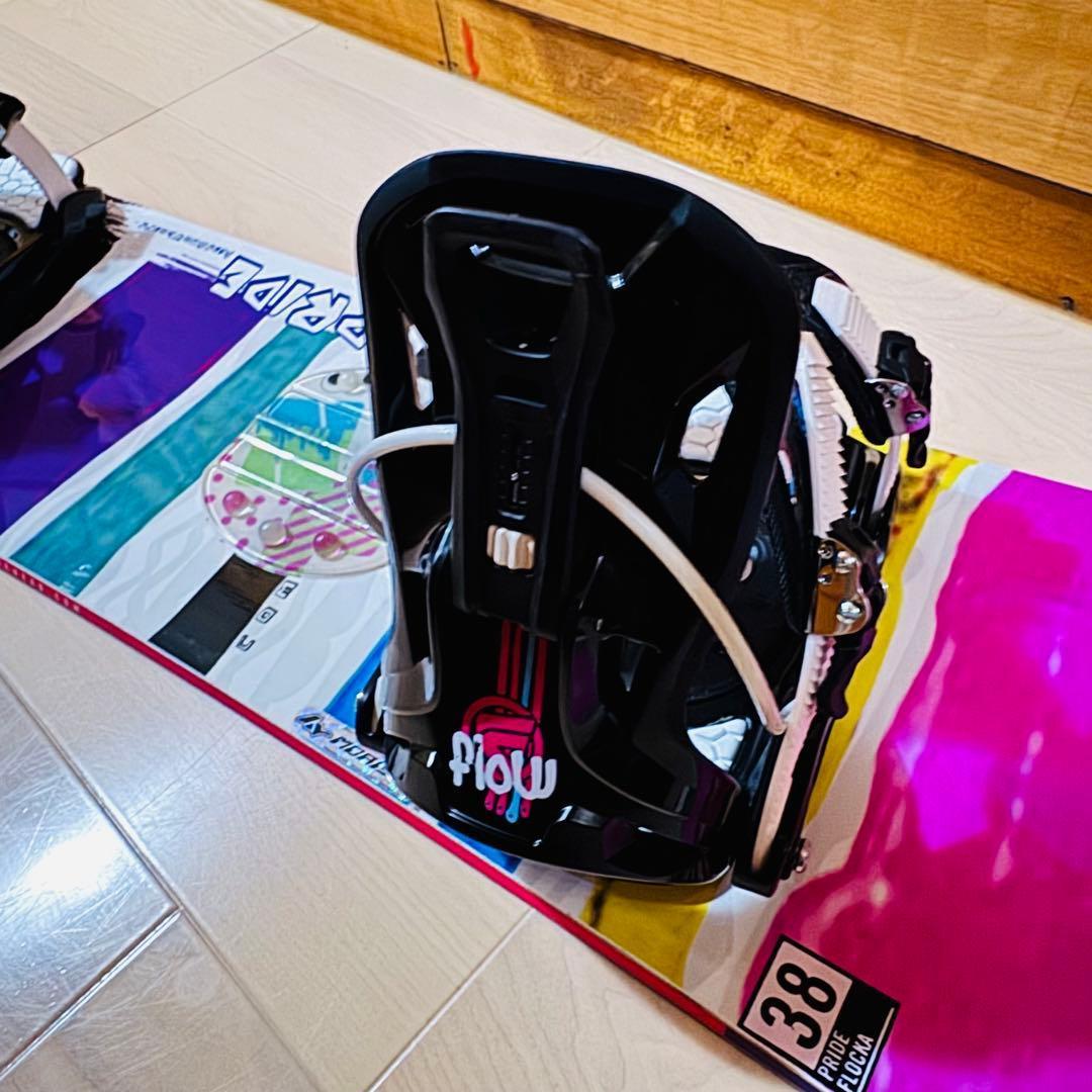 138cmスノーボードビンディング付きカラフル ワンタッチ初心者女性レディース