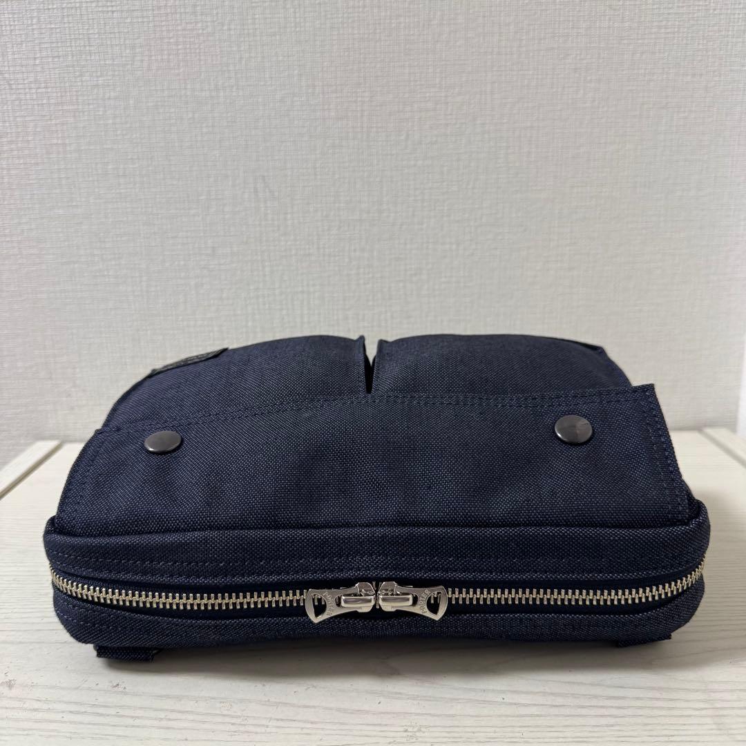 新品同様 ポーター スモーキー　ネイビー 2way ショルダーバッグ　06369
