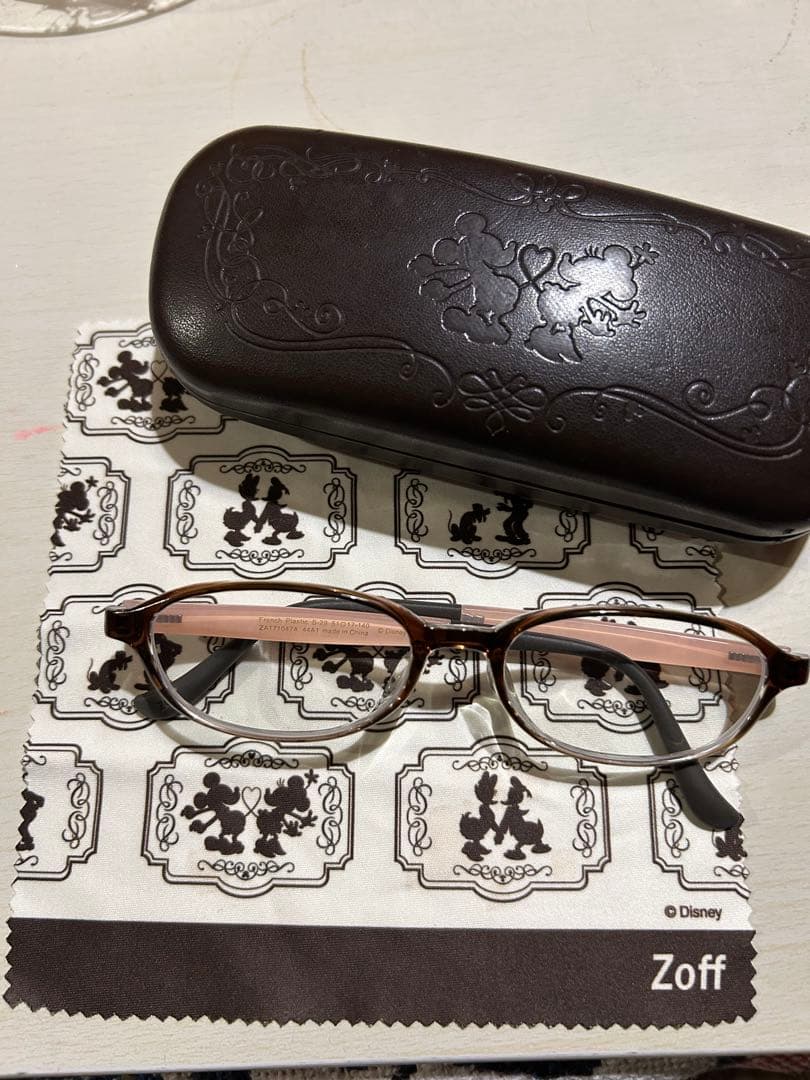 Zoff ミ二ーメガネ(度あり) ディズニー ケース付き