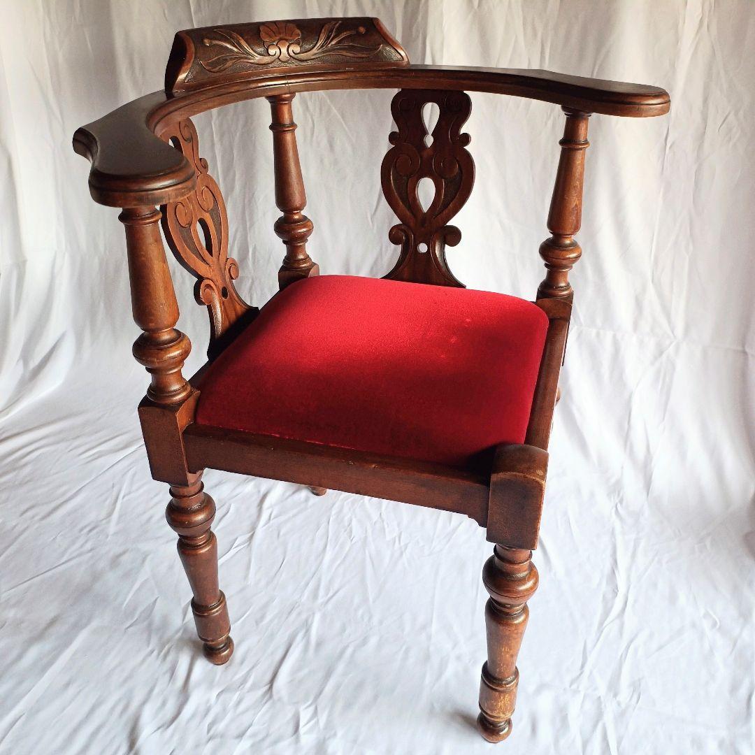 【ヴィンテージ】イギリス コーナーチェア 椅子 クラシック アンティーク 英国